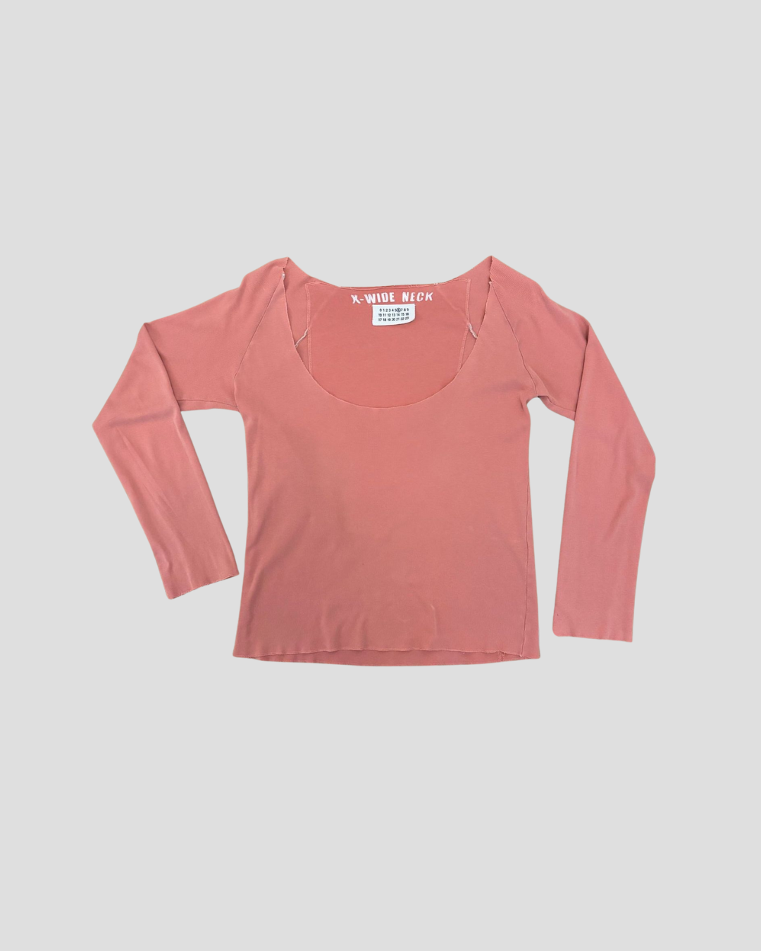 Maison Martin Margiela Light Pink Cotton Top – Extra-Wide